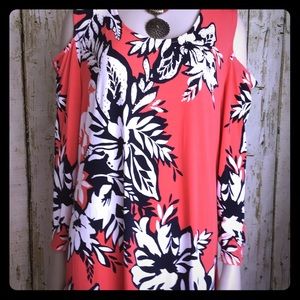 Cami Long Sleeves With Floral Pattern Size L